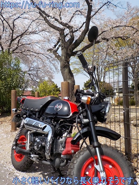 小さく軽いバイクなら長く乗れそうです。